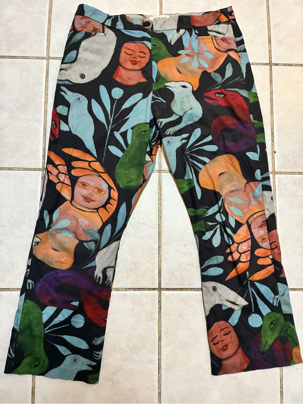 Gorman x Mirka Mora “DREAMING” Print Pants Bottoms Art All Over Size 12